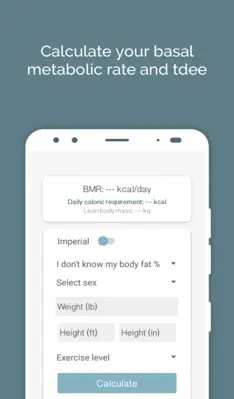 BMR calculator android App screenshot 3